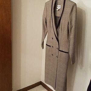 *VNTG Danny&Nicole houndstooth coatdress sz 10
